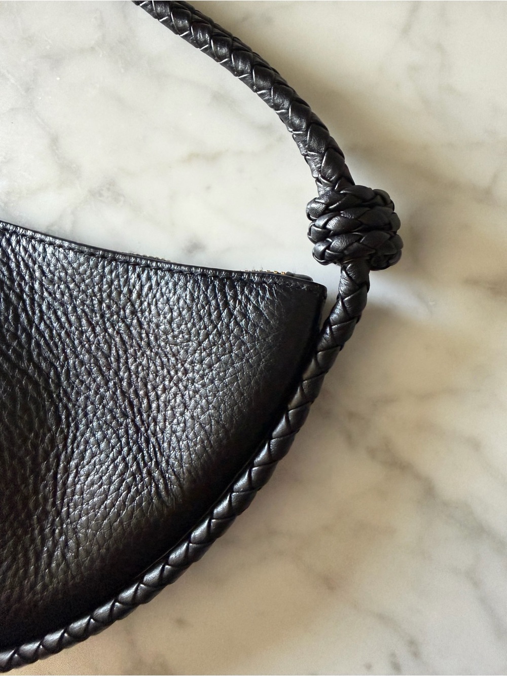 MADEWELL - Bolo Shoulder Bag - Black Half-Moon Shape - Leather - Picture 5 of 9